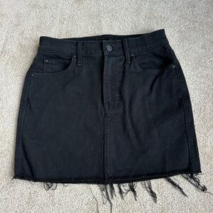 MOTHER Black Denim Mini Skirt SIZE 26